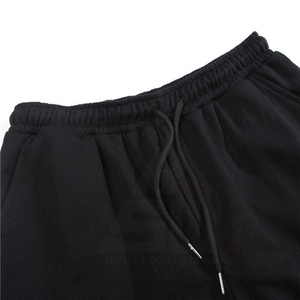 Shorts Bermuda en Coton pour Hommes, Couleur Unie, Taille à Cordon, Tenue Décontractée, Noir Gris, Respirant, Léger, Confortable, Shorts d'Été - Product Image 4