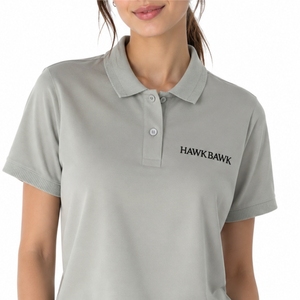 Camiseta Polo Clásica para Mujer, Manga Corta, Letra Bordada en el Frente, Informal, Tejido Cómodo de Alta Calidad, Fabricante de Camisetas Polo - Product Image 4