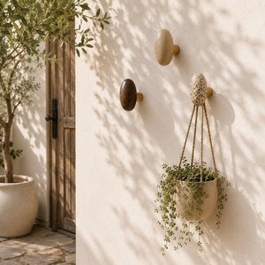 <b>Wall</b> Mounted Wood Handicraft Nordic Design Eco-Friendly Uncoated Coat Hook & <b>Key</b> <b>Holder</b> for Entryway - Product Image 3