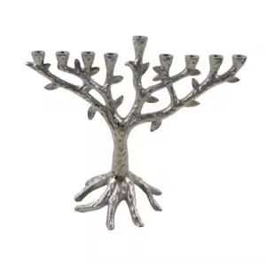 Modern Metal Menorah Candle Holder Decorative Candelabra for Jewish Hanukkah Religious <b>Activities</b> Home <b>Table</b> Display - Product Image 6