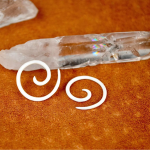 Artisan Handmade Bone <b>Earrings</b> Natural Tribal Look - Product Image 1