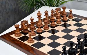 Piezas de Ajedrez de Madera Serie American Adios, Altura del Rey 4.4 Pulgadas, Ébano y Madera de Boj Envejecida, al Mejor Precio - Product Image 2