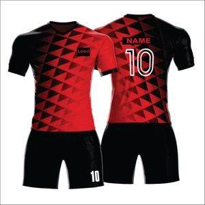 Tenues de football 2026 par sublimation, vêtements de football respirants 100 % polyester, maillots d'entraînement de football personnalisés unisexes pour adultes, coupe courte - Product Image 5