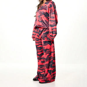 Conjunto de Chándal Personalizado para Mujer con Capucha, Lavado Ácido, 100% Algodón, con Logotipo Personalizado, Etiqueta Privada, Ropa Urbana, Pedido al por Mayor de Fábrica - Product Image 1