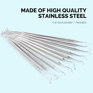 BAFA SURGICAL INSTRUMENTS Curette endodontique double extrémité manuelle ergonomique en acier inoxydable pour cavités dentaires - Product Image 4