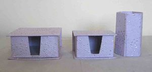 Porte-stylos élégant en carton et métal imprimé, organisateur de bureau, rangement pour fournitures artistiques, emballage pour la maison et le bureau - Product Image 2