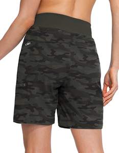 Shorts de sport imprimés pour femmes, fabriqués sur mesure, de haute qualité, pour la gym, le fitness, la course, le yoga et le cyclisme. - Product Image 2