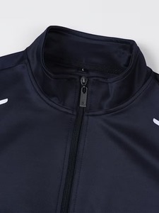 High Quality Lightweight Breathable Spandex/Polyester <b>Wind</b> <b>Breaker</b> Tracksuit Men's Solid Color Stand Collar Hoodie Sweatshirt - Product Image 3