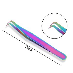 Customized Size Professional Volume Eyelash Extension Tweezers <b>Individual</b> Isolation 3D to 7D <b>Lash</b> Pickup Tweezers - Product Image 1