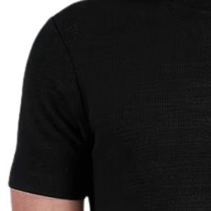 เสื้อยืดคอกลมเนื้อผ้ามีเท็กซ์เจอร์สำหรับผู้ชาย แขนสั้น สวมใส่สบาย ผ้าพรีเมียม ทรงปกติ ระบายอากาศได้ดี เสื้อผ้าฤดูร้อน สตรีทแวร์ ทั้งตัว - Product Image 6