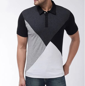 Camiseta de Manga Corta 100% Algodón Tejido con Logotipo Personalizado OEM para Hombre, Antiarrugas, Casual, Venta al Por Mayor - Product Image 1