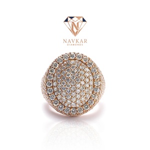 Bague de fiançailles en moissanite pour femme, coupe ronde VVS, bijoux fins, en promotion, au meilleur prix du marché - Product Image 1