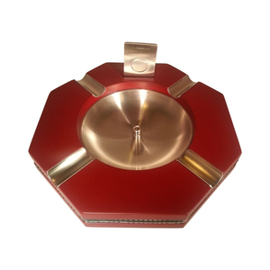 Ensemble de 2 cendriers de qualité supérieure en métal et bois, design attrayant, forme et taille personnalisées, cendrier pour fumeurs en provenance d'Inde - Product Image 5