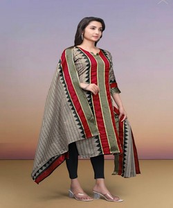 ชุดผ้าฝ้ายแฟนซีคันชีลายแจ็คการ์ด พร้อมผ้าคลุมไหล่ สวมใส่สบาย มีสินค้าพร้อมส่ง แห้งเร็ว หลายสี สำหรับผู้หญิง ราคาขายส่ง สไตล์ชาติพันธุ์ - Product Image 3