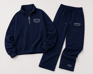 Survêtement d'hiver décontracté pour femme avec logo personnalisé, grandes tailles, fermeture à cordon, 100 % coton respirant, sweat-shirt et pantalon de survêtement - Product Image 4