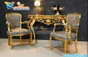 Sillas Maharaja de madera de teca para sala de estar, asientos modernos de salón para sala de dibujo - Product Image 6