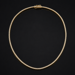 สร้อยคอเพชรเทียม 10 กะรัต ทองคำแท้ 14K แบบสี่ขา สำหรับผู้หญิงผู้ชาย-ของขวัญวันครบรอบแต่งงาน งานสั่งทำพิเศษ - Product Image 3
