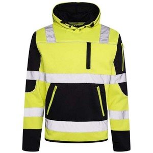 Outdoor ANSI Class 1 Hooded Jacket with Reflective Strips and LED Flash <b>Waterproof</b> Workwear Safety Cycling Gear Suit - Product Image 4