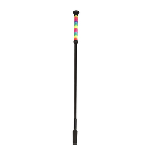 Fouet d'équitation de haute qualité 65 cm, tige en fibre de verre et poignée en caoutchouc, couleurs et logo personnalisables, service OEM, vente en gros - Product Image 1