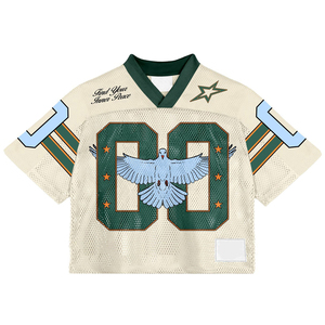Camisetas de Fútbol Retro Americanas Personalizadas para Hombre, 100% Algodón, Estilo Urbano, Sublimación de Alta Calidad, Malla, Talla Grande, 2026 - Product Image 6