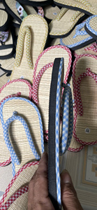 Pantoufles en jacinthe d'eau fabriquées à la main au Vietnam, pantoufles naturelles pour hôtel, plage, fabricant en gros, export - Product Image 4