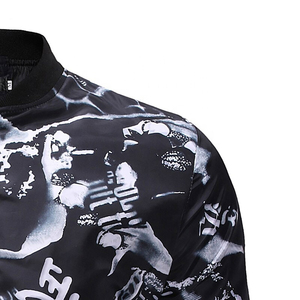 เสื้อแจ็คเก็ตสตรีทแวร์แบบวิซาร์ด สไตล์บอมเบอร์ ดีไซน์แบบเลตเตอร์แมนสุดคลาสสิก พร้อมดีไซน์ลำลองสวมใส่สบาย เหมาะสำหรับทุกฤดูกาล - Product Image 4