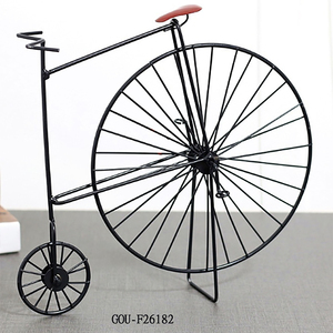 งานฝีมือจักรยานลวดโลหะ - ดีไซน์ทันสมัย ​​อเนกประสงค์ ตกแต่งบ้านบนโต๊ะ - Product Image 2