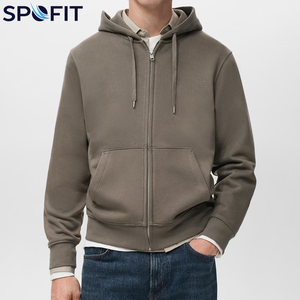 Sweat à capuche haute performance pour hommes, logo personnalisé, 100 % coton, sport de plein air, sweat à capuche zippé de haute qualité pour garçons, coupe classique, streetwear - Product Image 1