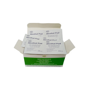 Nti <b>Alcohol</b> Pad <b>70</b>% <b>Isopropyl</b> <b>Alcohol</b> Custom Capacity for Disinfection Use 100 Pieces External Use Only Customizable OEM - Product Image 1