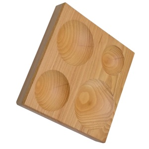 Bloc de façonnage en bois de haute qualité avec 4 cavités rondes pour la création de bijoux, outil de façonnage et de modelage de métaux - Product Image 2