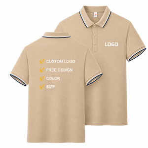 เสื้อยืดผู้ชายสั่งทำพิเศษ ผ้าคอตตอนปิเก้ 100% แขนสั้น ปักโลโก้ มีกระเป๋า ป้องกันรอยยับ สไตล์ลำลอง รับผลิตแบบ OEM ODM - Product Image 3