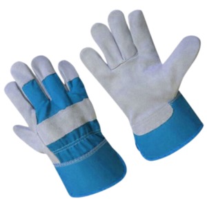 Guantes de Trabajo de Cuero Completos, Rojos y Blancos, Protección para Exteriores, Unisex, para Todas las Estaciones - Product Image 6