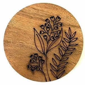 Juego de Posavasos Grabados en Madera de Mango |   Decoración Personalizada al por Mayor - Product Image 3