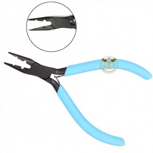 Lightweight Reusable Stainless Steel Hair Extension Fitting Plier 2 Holes Green Grip Micro Ring Nano Bead Crimping Tool - Product Image 3
