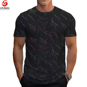 High Quality Men's Casual Loose Short Sleeve Summer Eco-Friendly T-shirt Customized Breathable Printed & Customized Design - Product Image 2