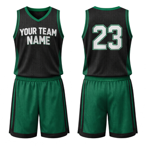 Tenues de basket-ball personnalisées pour adultes |   Impression personnalisée du logo et du numéro, respirant, séchage rapide, 100% polyester, ensembles grandes tailles - Product Image 1