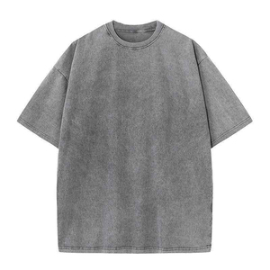 Fabricant de vêtements sur mesure grande taille, décontractés, vintage, légers, de haute qualité, 100% coton, délavés à l'acide, résistants au soleil, vente en gros, prix compétitif - Product Image 2