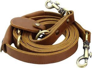 Wholesale Leather <b>Dog</b> <b>Leash</b> Solid Color Durable Classic Style Reflective for <b>Dogs</b> - Product Image 2
