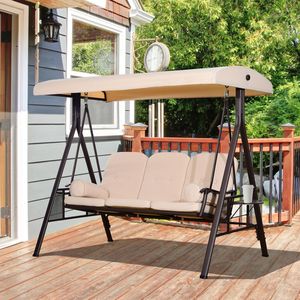 Sedia a dondolo sospesa a forma di uovo per esterni, giardino e balcone (non supportata, non defeettuosa, nessun rimborso o resi) - Product Image 1
