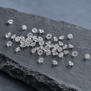 Diamants de laboratoire de qualité supérieure, non montés, 0,040-0,075 CT |   FG Color SI Clarity Round Brilliant 2.1-2.6 MM pour la fabrication de bijoux - Product Image 1