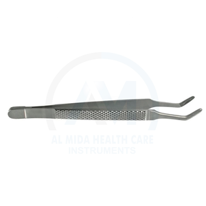 Pinzas Dentales Curvas Al Mida Healthcare, Acero Inoxidable, Puntas Serradas, Fácil Agarre, Manuales, Certificación CE Clase I para Clínica - Product Image 1