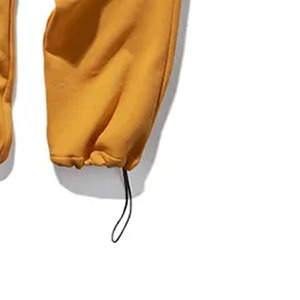 LAMA INDUSTRIES <b>Men's</b> Mustard Yellow Sweatpants Elastic Waist Zipper Fly Casual Joggers Side Pockets Lightweight <b>Linen</b>/Cotton - Product Image 6