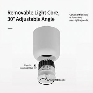 Lámpara de techo de aluminio de alta calidad, redonda, de montaje en superficie, antideslumbrante, con bombilla LED desmontable para pasillos y habitaciones del hogar. - Product Image 4