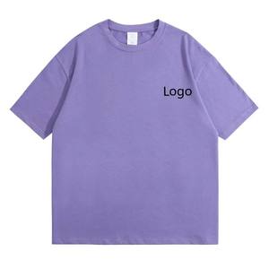 Plus Size mens <b>tshirt</b> Design OEM Logo Custom Men Hip Hop Loose Short Sleeve Solid Woven Blank O-Neck Plus Size Casual T-shirts - Product Image 2