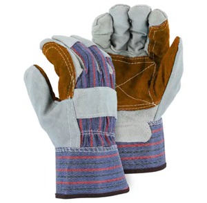 Guantes de Trabajo de Dedo Completo, Algodón, Poliéster, Spandex, Unisex, para Exteriores, Todas las Estaciones, Gris, Verde Azulado, con Protección en la Palma - Product Image 4
