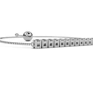 Bracelet en or jaune 10 carats pour femme, diamant de laboratoire taille brillant ronde couleur G, style classique, usage quotidien - Product Image 2