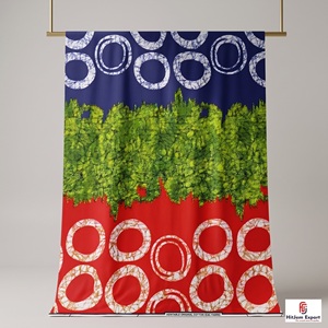 Wholesale Luxury African Wax Print Cotton Fabric Wedding Textile Custom Fabric OEM ODM Manufacturer Factory Export Supplier - Product Image 3