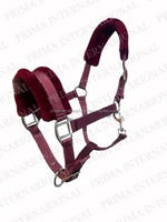 Équipement d'équitation confortable rembourrage épais polaire fourrure rembourré collier de tête de cheval licou pratique