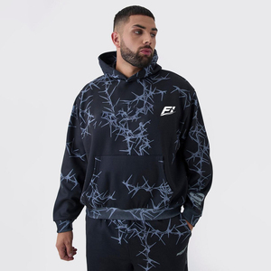 Customized Printed Beaded Plain Dyed Vintage Elegant Cotton Pullover Men's Hoodies 100% Cotton Heavyweight <b>Thick</b> <b>Fleece</b> Lined - Product Image 1