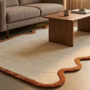 Alfombra de Lana de Lujo Hecha a Mano con Base Antideslizante para Uso Residencial y Comercial - Product Image 1